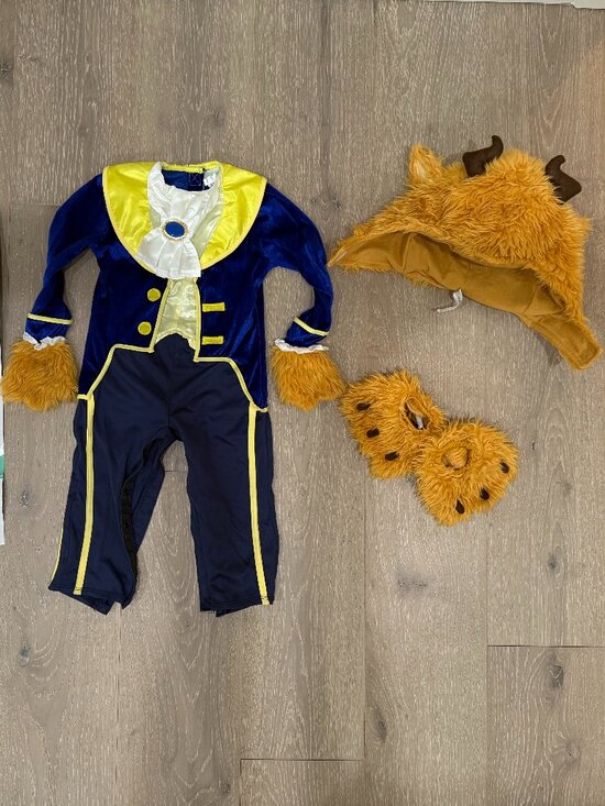 Disney Beauty And The Beast Size 18-24 Months Beast Costume - Picture 2 of 3